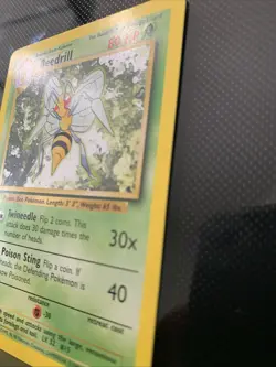 Pokemon TCG Beedrill Card Base Set 17/102 Ken Sugimori WOTC Vintage - Image 2