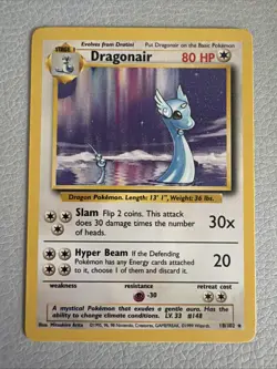 Pokemon TCG Dragonair 18/102-1999 Base Set Non-Holo Rare Card NM Vintage Card - Image 1