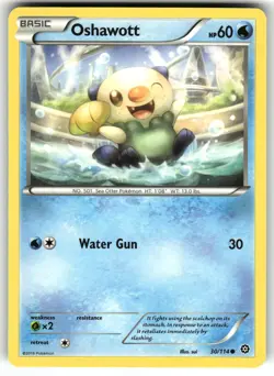 Oshawott 30/114 XY - Steam Siege NM Pokemon Card TCG - Image 1