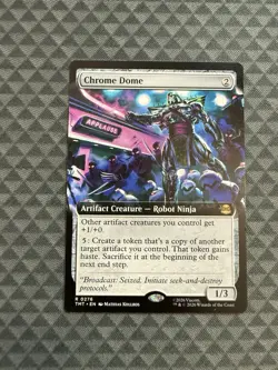 MTG Chrome Dome #0276 Extended Art Rare Teenage Mutant Ninja Turtles (TMT) - Image 1