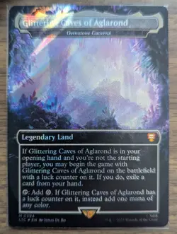 MTG Glittering Caves of Aglarond -Gemstone Caverns Surge Foil Commander: LOTR LP - Image 1