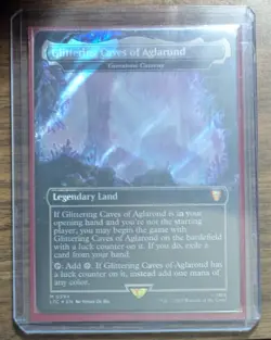MTG Glittering Caves of Aglarond -Gemstone Caverns Surge Foil Commander: LOTR LP - Image 3