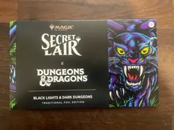 SECRET LAIR X BLACK LIGHTS & DARK DUNGEONS FOIL EDITION In Hand Ships Now - Image 1