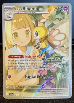 Lillie's Ribombee 164/159 Journey Together Illustration Rare Pokemon TCG MINT - Image 1