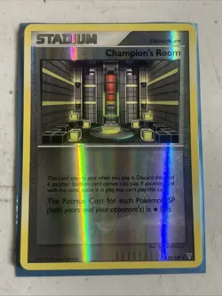 Champion's Room Supreme Victors Pokemon TCG Reverse Holo Stadium Card #135/147 - Image 1