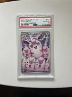 2025 Pokemon PFL EN-Phantasmal Flames Wigglytuff Illustration Rare PSA 10 #105 - Image 1