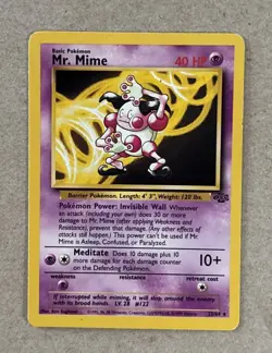 Pokemon TCG Mr. Mime 22/64 Jungle Non-Holo Rare - Image 1
