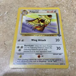 Pokemon TCG Pidgeot Jungle Card 24/64 Unlimited Non-Holo Rare NM-LP+ - Image 2
