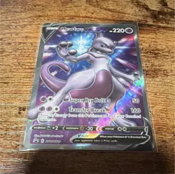 Pokemon Mewtwo V SWSH229 SWSH: Sword & Shield Promo Full Art Holo 220 HP - Image 1