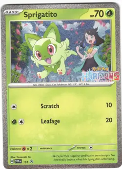 Sprigatito 191 Holofoil Promo Scarlet & Violet Promo Pokemon NM - Image 1