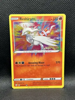 Reshiram 017/072 AMAZING RARE HOLO Shining Fates Pokemon TCG English Foil - Image 3