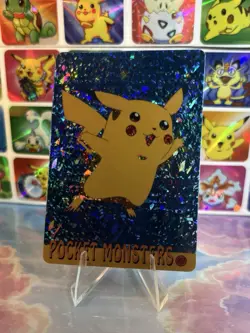 Pokemon Pikachu Vintage Pocket Monsters Vending HOLO Prism Sticker 98 Nintendo - Image 2