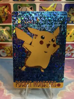 Pokemon Pikachu Vintage Pocket Monsters Vending HOLO Prism Sticker 98 Nintendo - Image 4