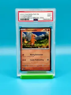 PSA 9 - 2025 POKEMON, PAF EN, CHARMANDER, CHARIZARD EX SPECIAL COLL - Image 1
