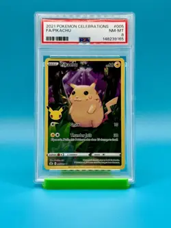 PSA 8 - 2021 Pokemon Celebrations Pikachu #005 - Image 1