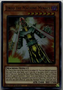 Jinzo the Machine Menace Ultra Rare Legendary Duelists: Rage of Ra LED7-EN031 LP - Image 1