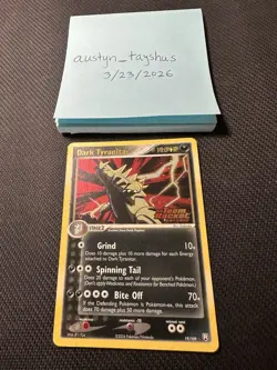 Dark Tyranitar (Holo) 19/109 EX Team Rocket Returns Rare Pokemon Card - Image 1