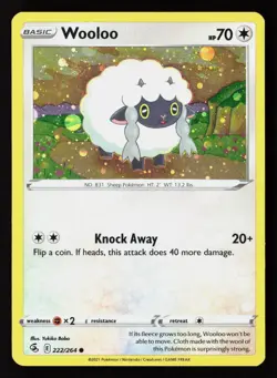Wooloo - (Cosmos Holo) Promo Miscellaneous Cards & Products 222/264 NM - Image 1
