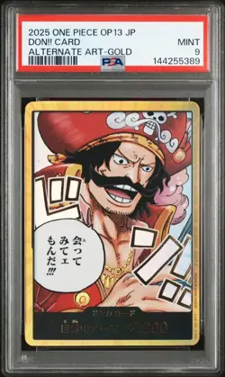 2025 ONE PIECE JAPANESE OP13-CARRYING ON HIS WILL DON!! CARD ALTERNATE ART-GOLD - Image 1