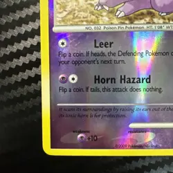 Pokemon TCG Nidoran M Rising Rivals Reverse Holo Card 72/111 Platinum Common LP+ - Image 4