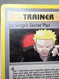 HP+ Lt. Surge's Secret Plan 107/132 Gym Challenge AUTHENTIC Pokemon Card - Image 3