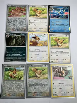 Pokemon TCG Eeveelutions 27 Card Lot Eevee Jolteon Vaporeon Flareon Umbreon - Image 3