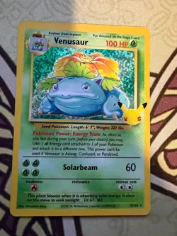 Venusaur 15/102 Pokemon Card - Celebrations: Classic Collection - NM - Image 3