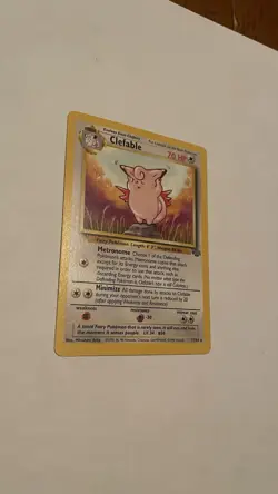NM (Unlimited) Pokemon CLEFABLE Card JUNGLE Set 17/64 Non-Holo Rare WOTC - Image 1