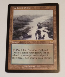MTG Polluted Delta Onslaught Regular 2002 NM - Image 1