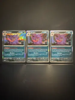 Pokemon TCG Gengar 050/088 Perfect Order (POR) Holo Lot Of 3 - Image 1