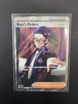 Pokemon Boss's Orders Corbeau Trainer Supporter Full Art Ultra Rare ASC 256/217 - Image 1