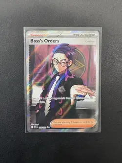 Pokemon Boss's Orders Corbeau Trainer Supporter Full Art Ultra Rare ASC 256/217 - Image 2