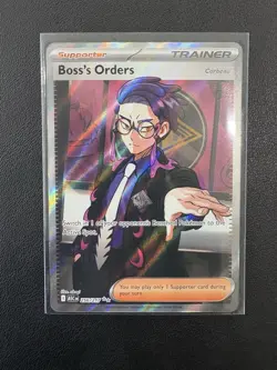 Pokemon Boss's Orders Corbeau Trainer Supporter Full Art Ultra Rare ASC 256/217 - Image 3