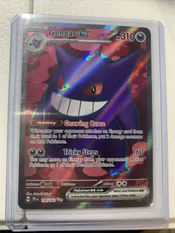 Pokemon TCG Gengar EX Temporal Forces Ultra Rare Card 193/162 Scarlet & Violet - Image 1