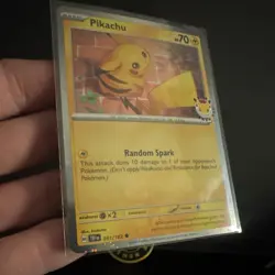 Pokemon Pikachu Promo Holo Card 051/162 Pokemon Day 2026 TEF Basic English - Image 2