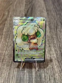 Pokemon TCG Whimsicott EX 157/086 Holo Ultra Rare White Flare NM - Image 1