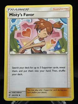 💧✨ Pokemon TCG – Misty’s Favor 202/236 – Unified Minds – Uncommon – NM - Image 1