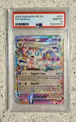 Pokemon TCG SV-Prismatic Sylveon EX #41/131 Double Rare PSA 10 - Image 1