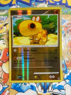 Hippopotas 64/111 Common Rising Rivals Pokemon Reverse Holo TCG - Image 1