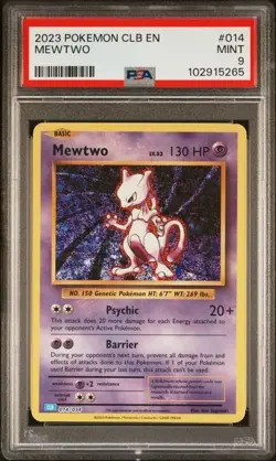 Mewtwo #14 - Pokemon TCG Classic Deck: Blastoise - PSA 9 - Image 1