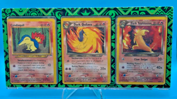 Evolution display of Dark Typhlosion 10/105 Holo Neo Destiny Pokemon 2002 - Image 1