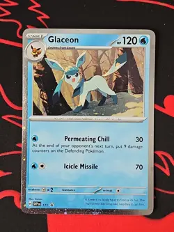 Glaceon Promo Prismatic Evolutions Black Star Pokemon TCG 171 Cosmos Holo - Image 1