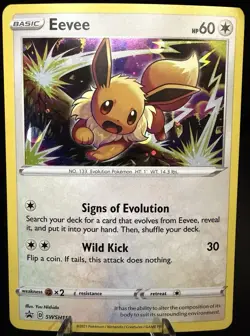 Pokemon TCG Eevee Black Star Promo SWSH118 - Image 1