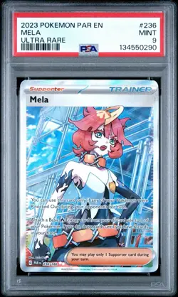 Mela #236/182 - PSA 9 - Pokemon TCG Paradox Rift Ultra Rare - Image 1