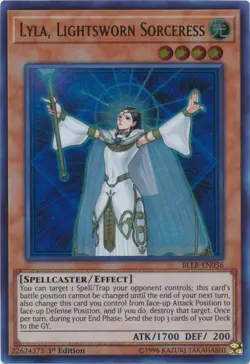 Yugioh! LP Lyla, Lightsworn Sorceress - BLLR-EN036 - Ultra Rare - 1st Edition Li - Image 1
