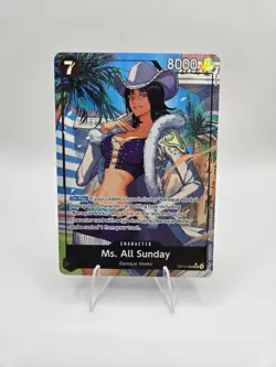 Ms. All Sunday (Alternate Art) OP14-084 The Azure Sea's Seven Foil One Piece TCG - Image 1