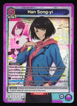 Union Arena UE17BT: SOLO LEVELING Han Song-yi UE17BT-SLG-1-003 Super Rare SR - Image 1