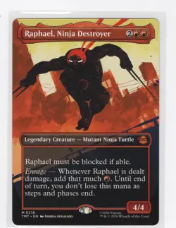 Raphael, Ninja Destroyer | Borderless Regular | NM | MTG | Mythic | 0218 | TMT - Image 1