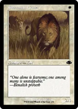 Savannah Lions x4 4x Retro Dominaria Remastered NM MTG - Image 1