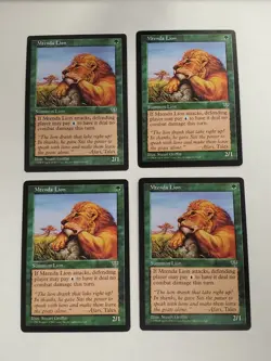 MTG Playset 4x Mtenda Lion (Mirage/Green/C) - BGM - Image 1